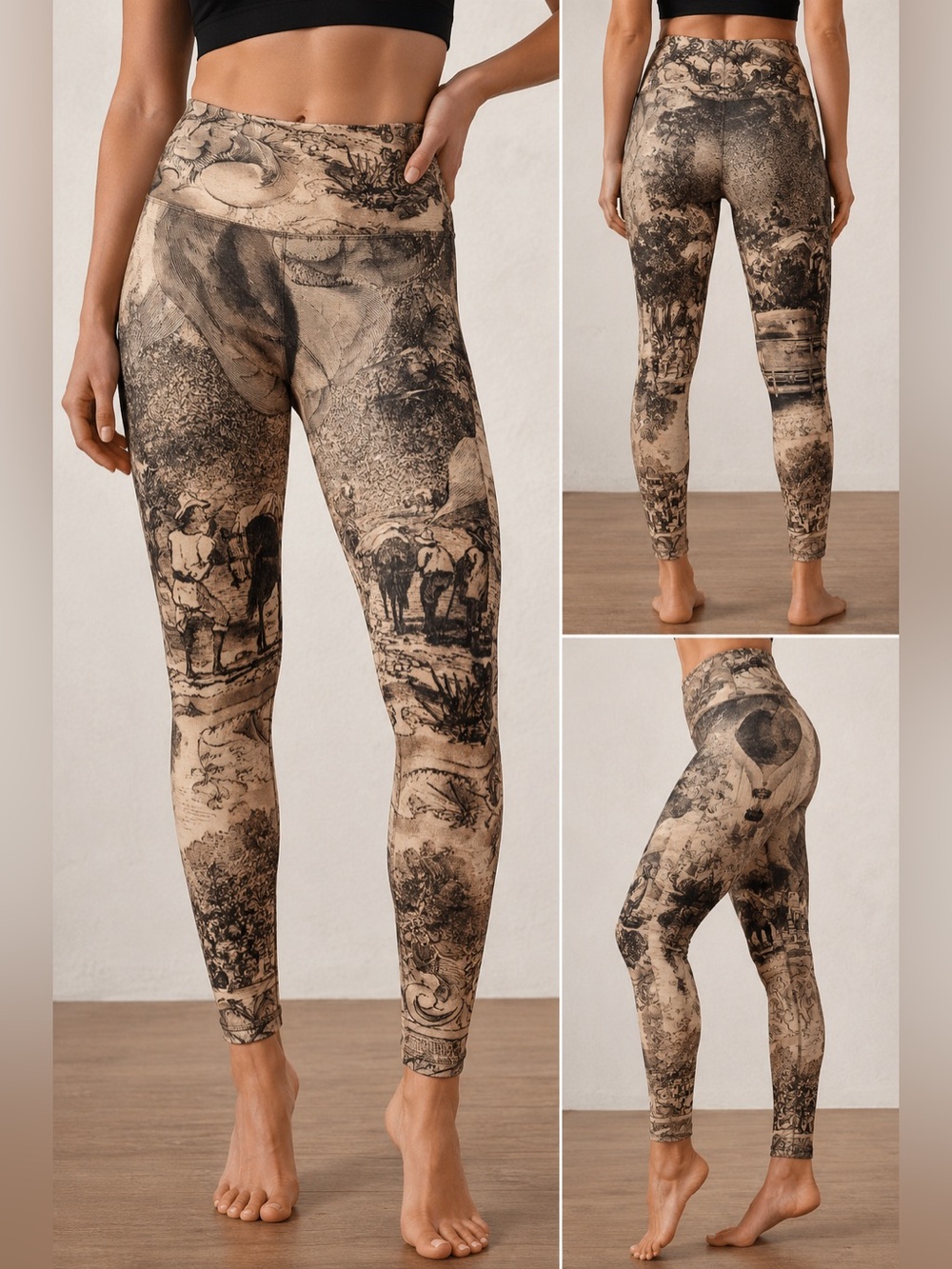 niyama sol yoga havana print leggings